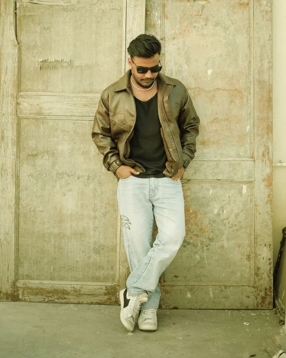 Haliç Denim Erkek Bomber Ceket, Fermuarlı
