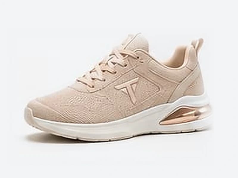 TEAM Luna pudra bej kadın sneaker, yandan görünüm