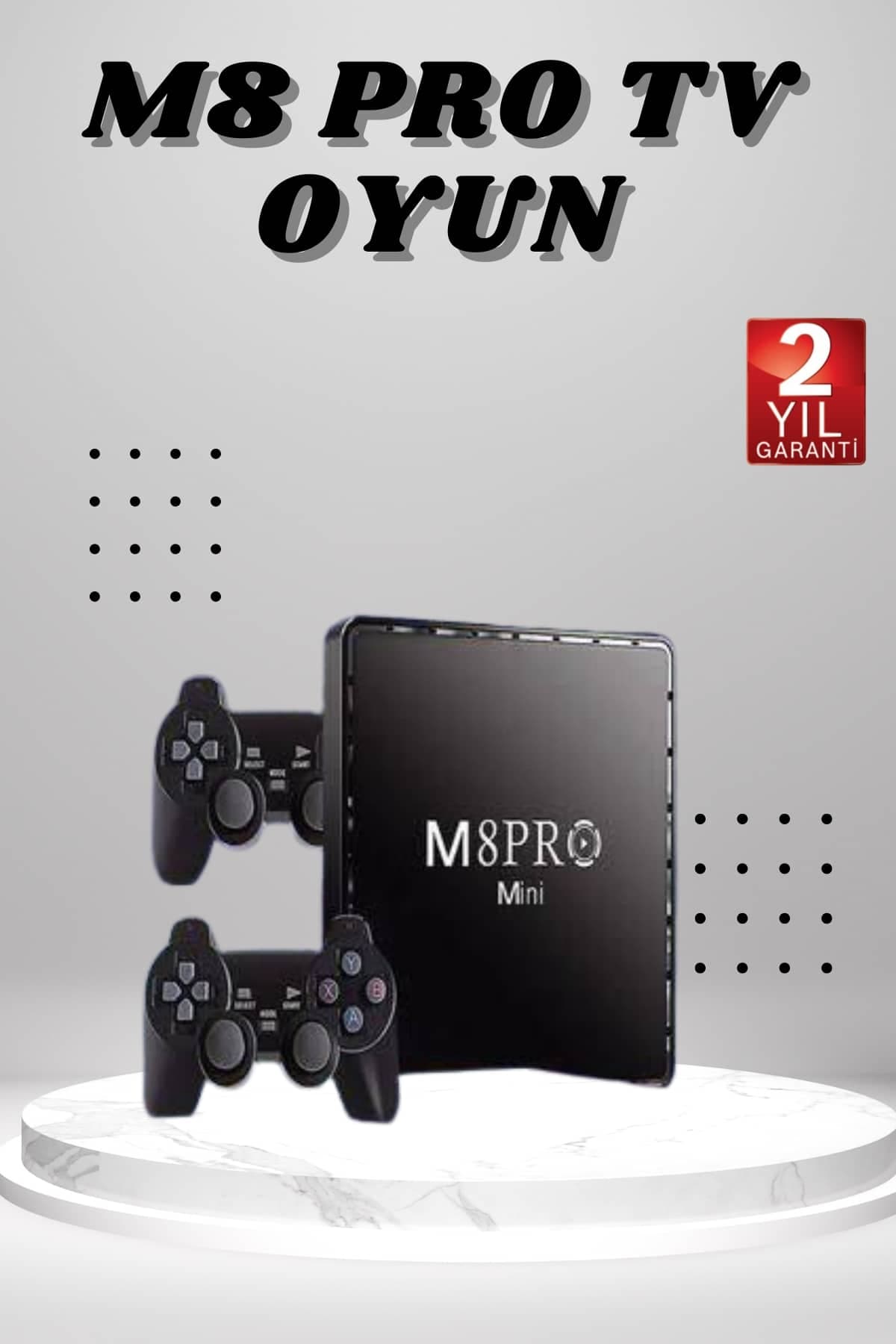 Konsolu M8 PRO Mini 2.4G 10K ultra HD 64 GB TV BOX Android TV GAME BOX 2 Adet