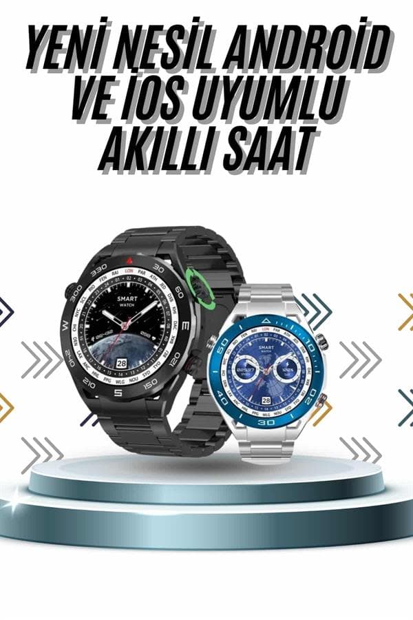 Akıllı Saat 1.62 İnç Nabız Sensörlü Sesli Görüşme
