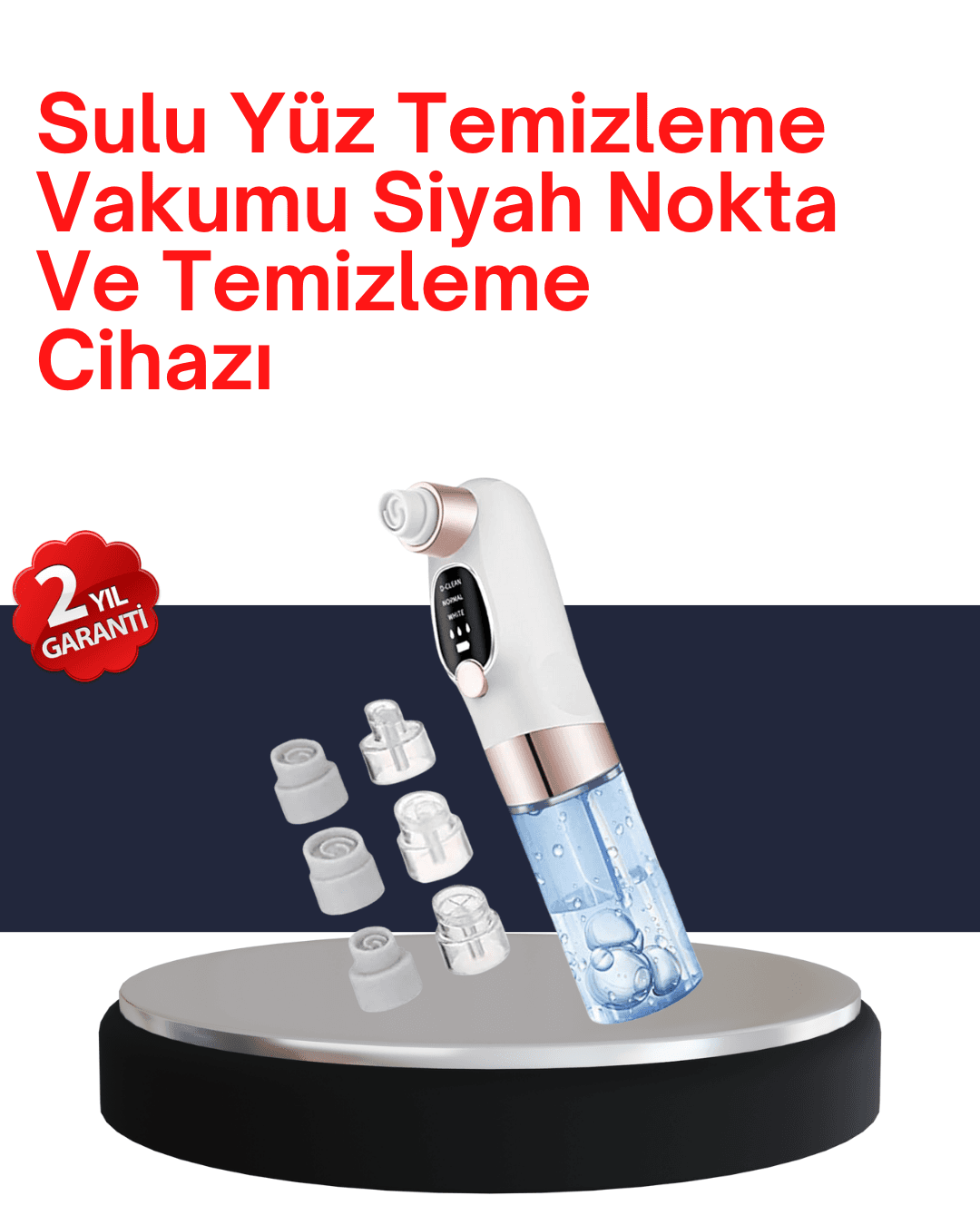 Evde Kolay Kullanım İçin Şarjlı Siyah Nokta Temizleme Aleti