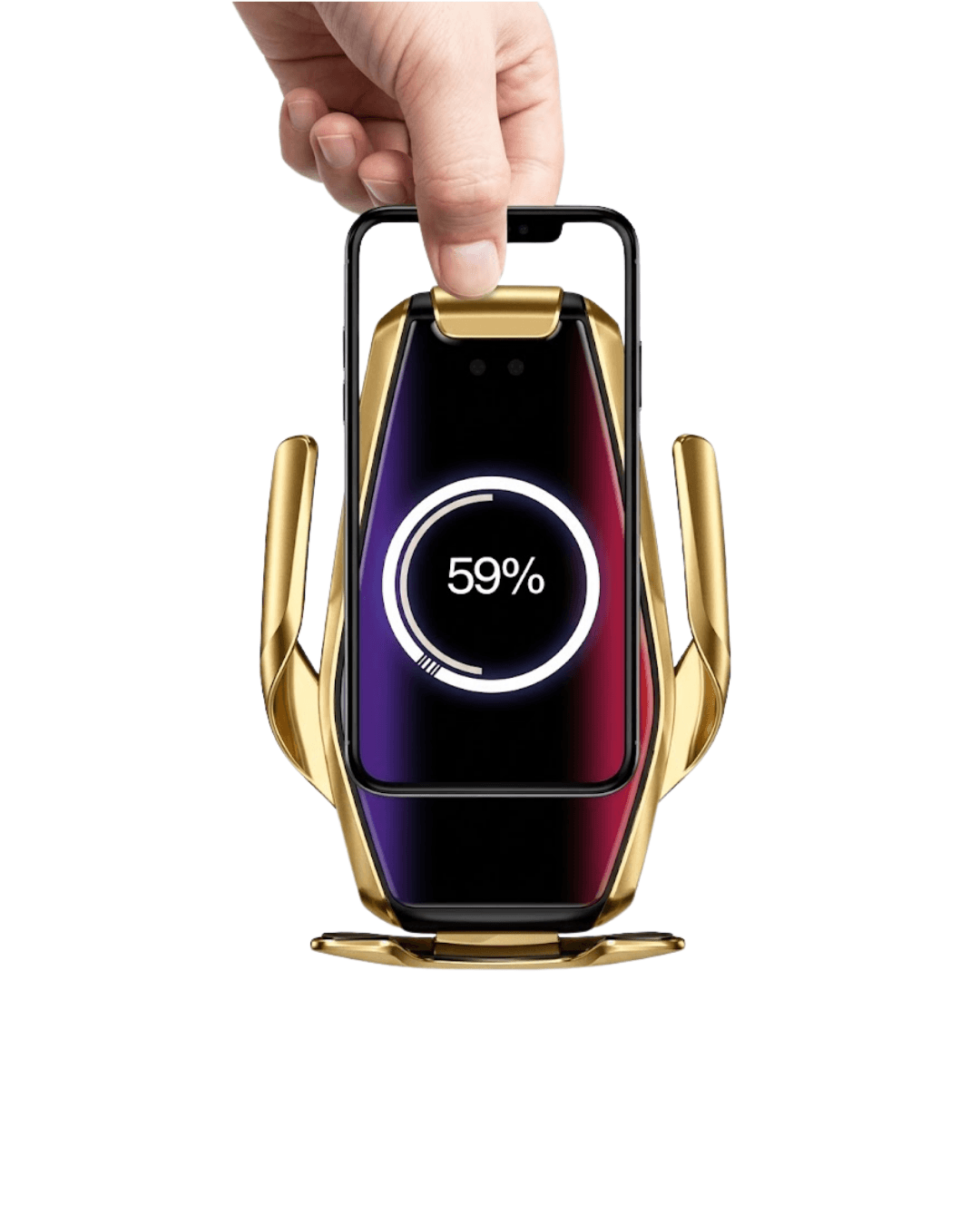 Otomatik Sensörlü 360 Derece Döner Kablosuz Şarjlı Telefon Tutucu