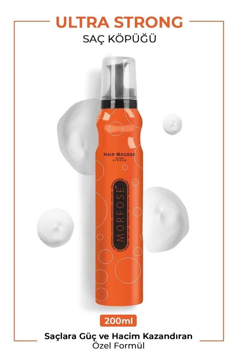 Ultra Strong Saç Köpük 200 ML - Ultra Güçlü Tutuş - mrfs