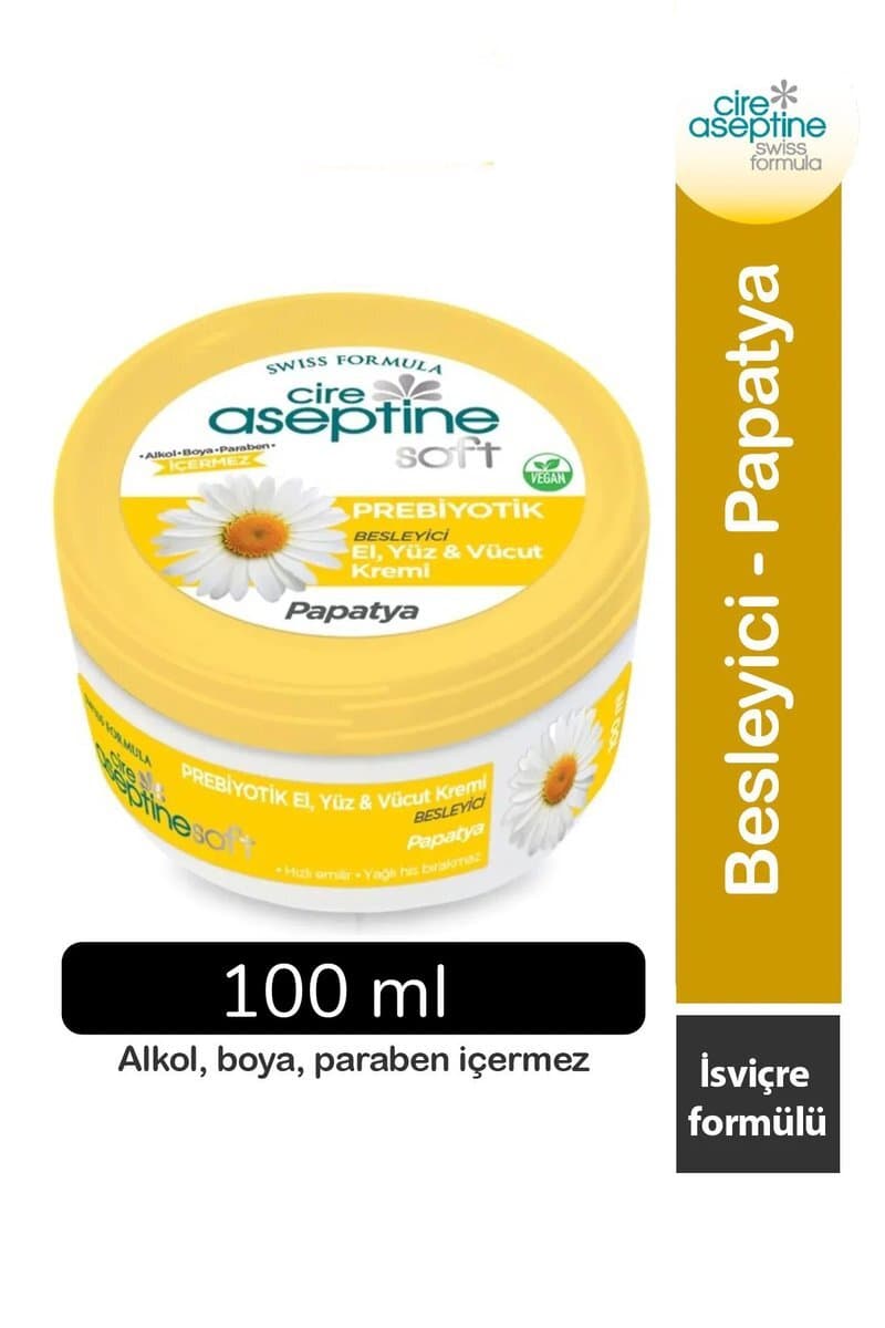 Cire Aseptine Soft Papatya Özlü Besleyici Prebiyotikli Krem 100 ml