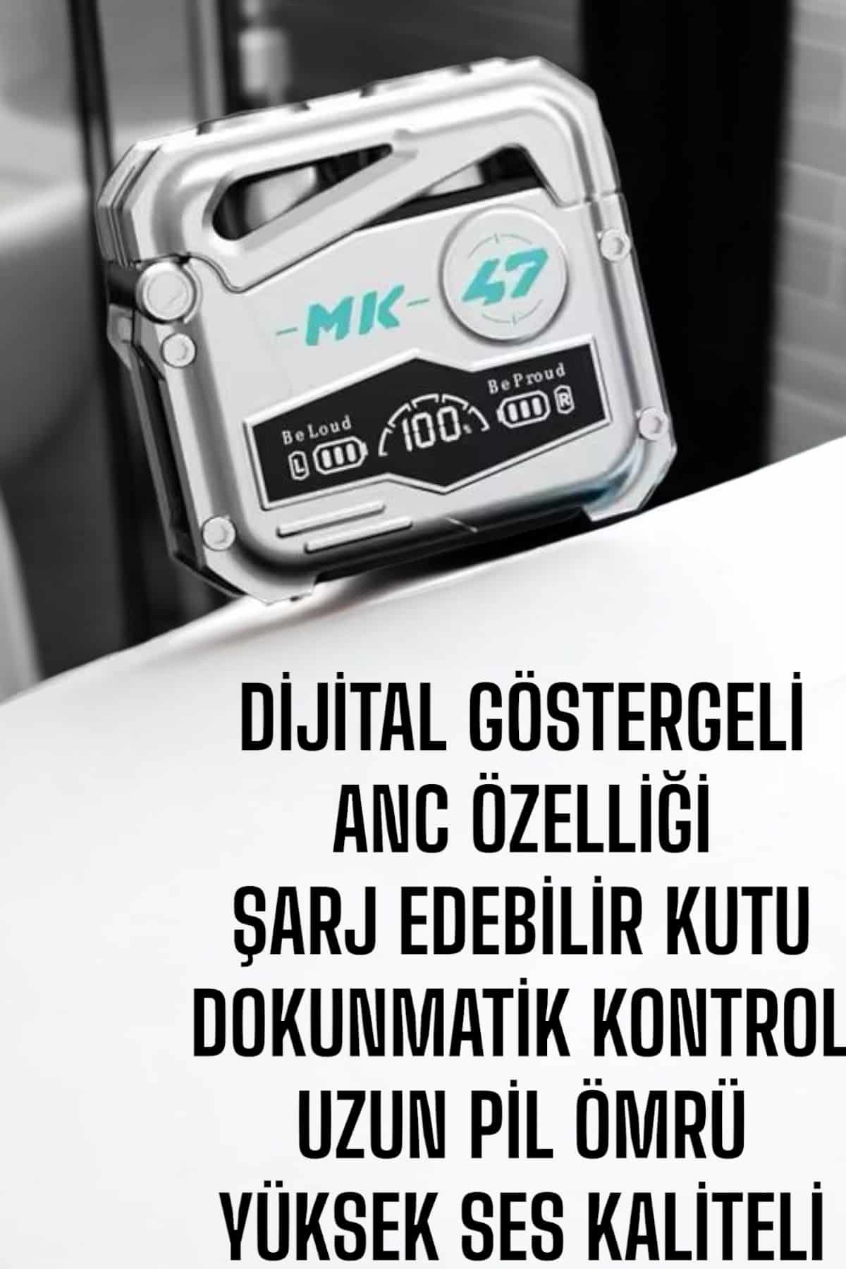 Kablosuz Oyuncu Kulaklığı IPX5 Su Geçirmez 45 Dakikada Tam Şarj