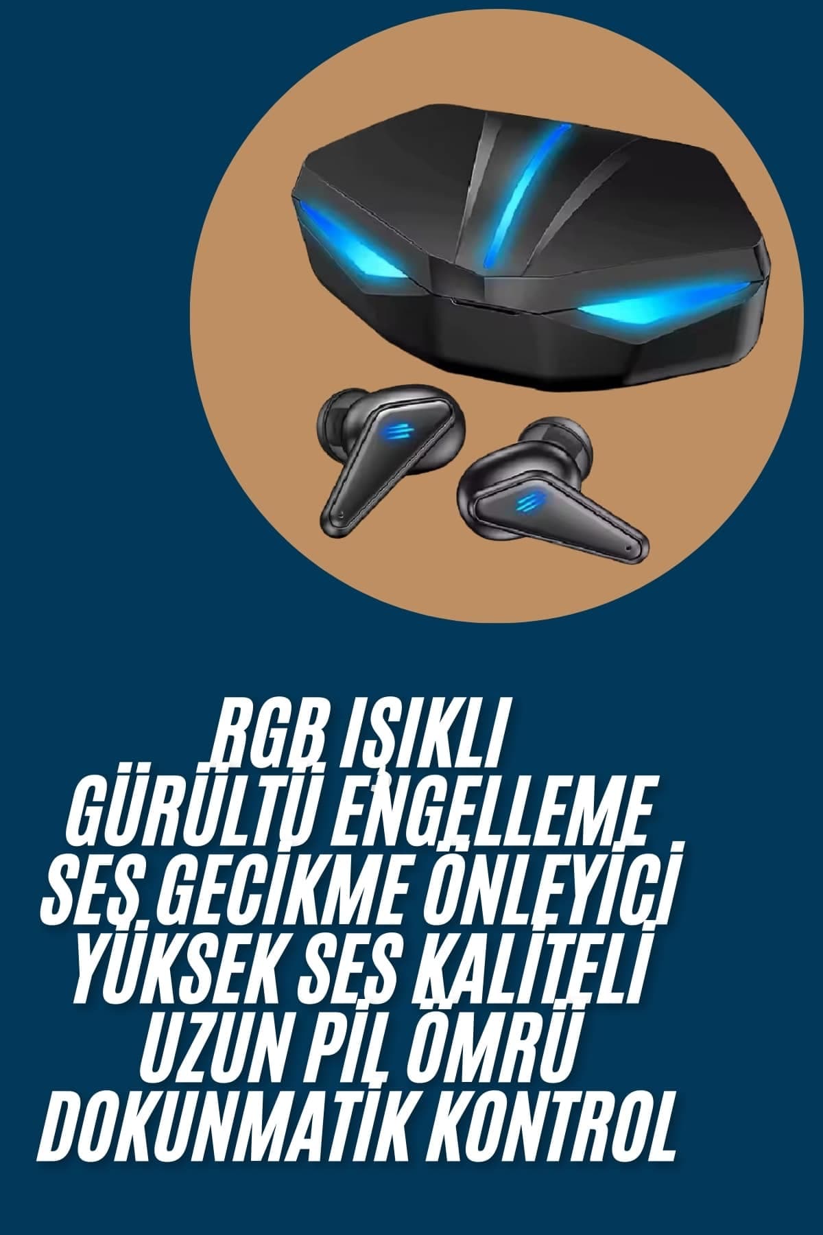 Bluetooth Oyuncu Kulaklık Mikrofonlu