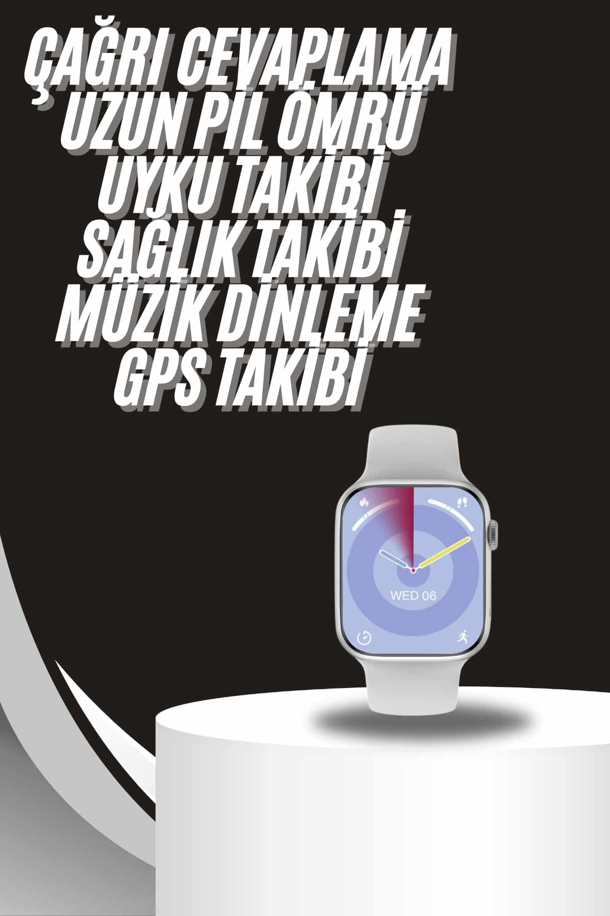 Akıllı Saat Gümüş Kasa 24 Ay Garanti