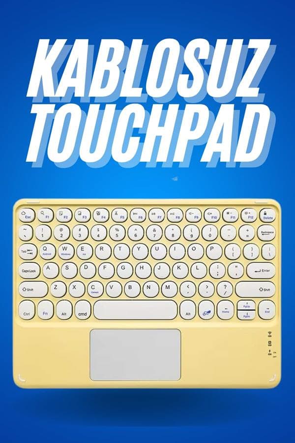 Q Klavye Bluetooth Touchpad ile Ultra İnce Taşınabilir