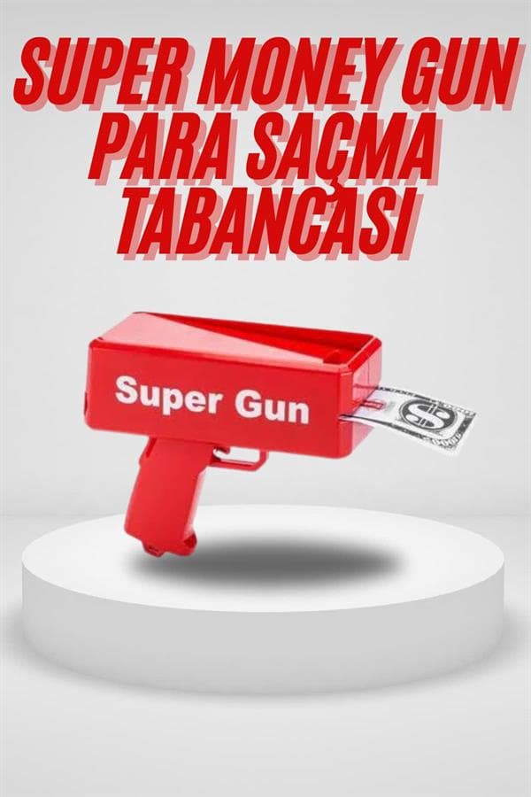 Para Saçma Tabancası Kırmızı 6 Yaş+