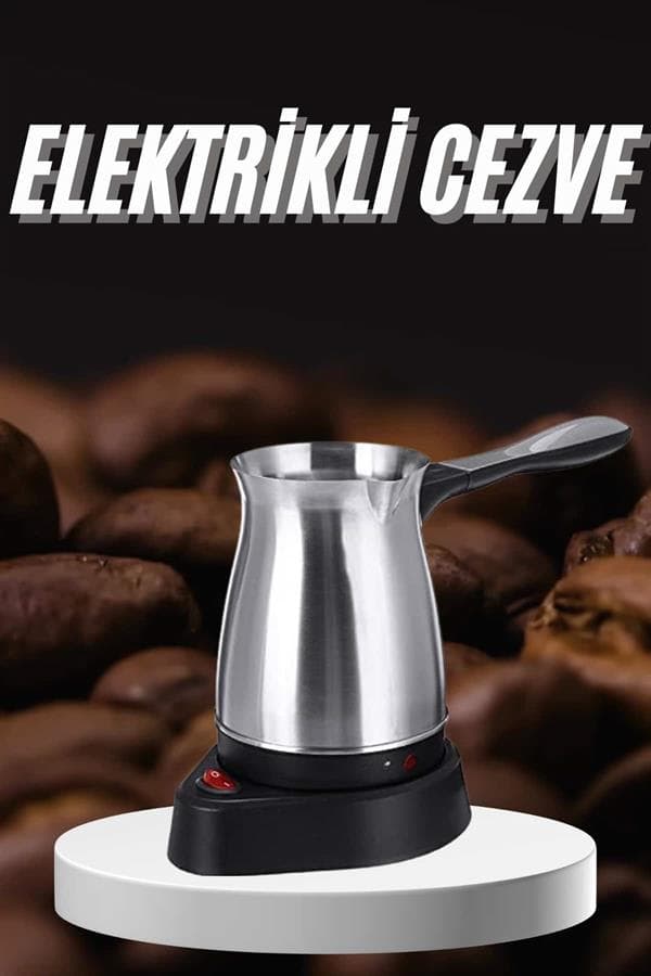 Elektrikli Türk Kahvesi Makinesi 6 Fincan Paslanmaz Çelik