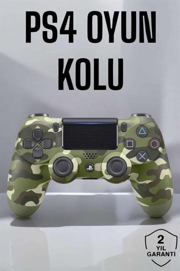PS4 Kablosuz Oyun Kolu Kamuflaj Desenli