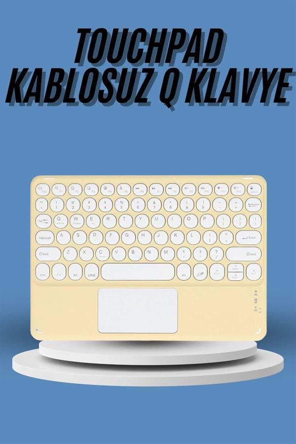 Bluetooth Klavye Touchpad Slim Kablosuz Q Model