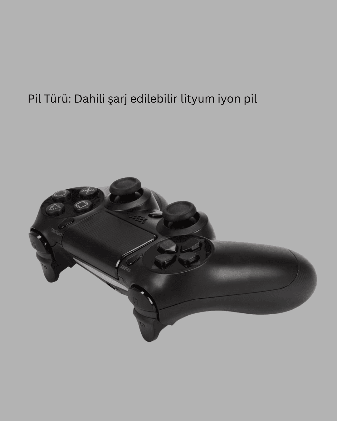 PS4 Uyumlu Kablosuz Oyun Kolu – Titreşimli Geri Bildirimli